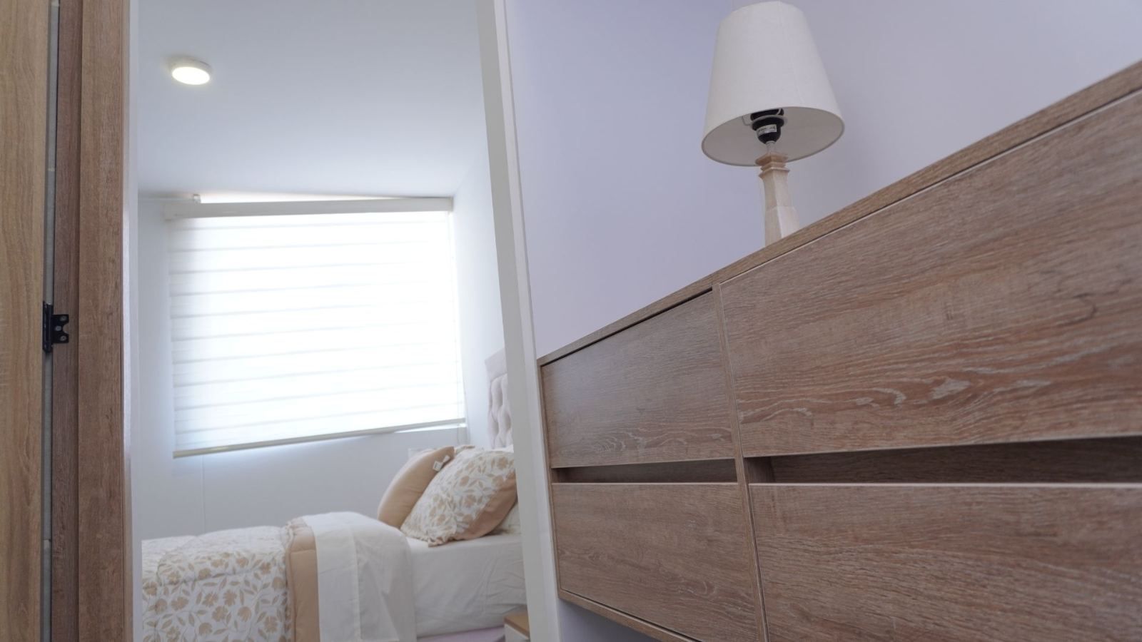 Alcoba del apartamento modelo