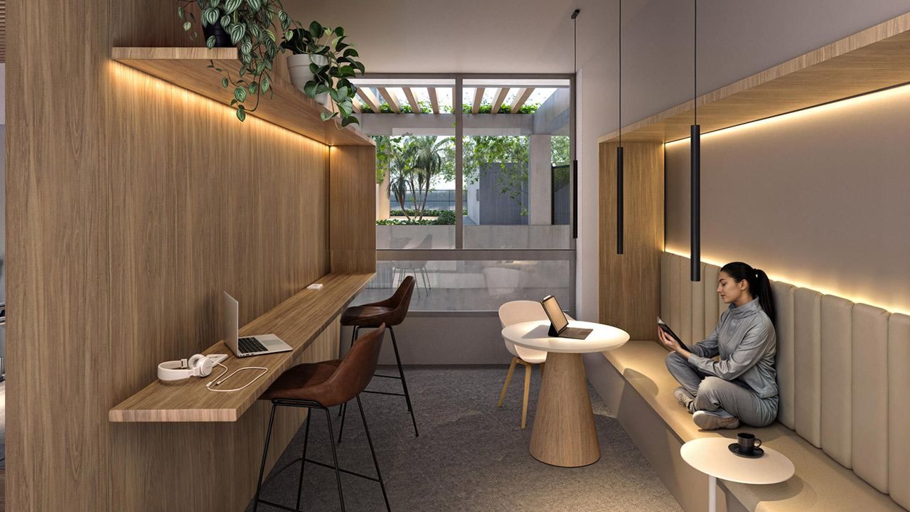 Cafetería y coworking